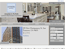 Tablet Screenshot of luxmorerealestate.com